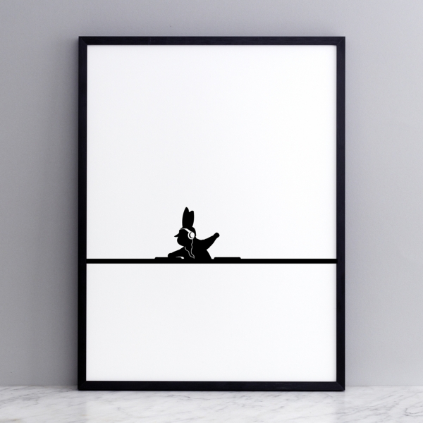 HAM DJ Rabbit Picture Frame