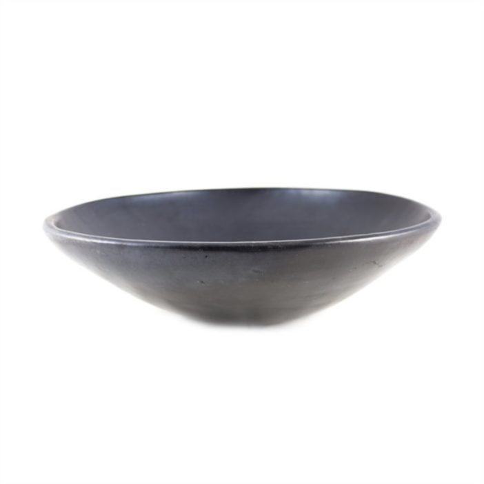 indigena Large Black Clay Bowl