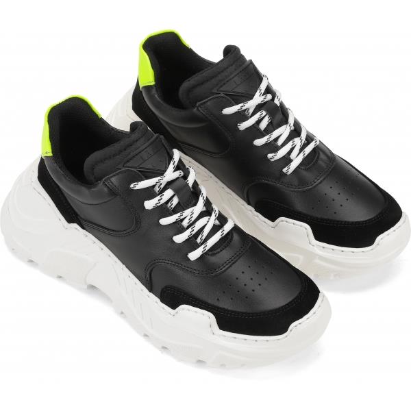 LAST Black Sprint Leather Sneakers