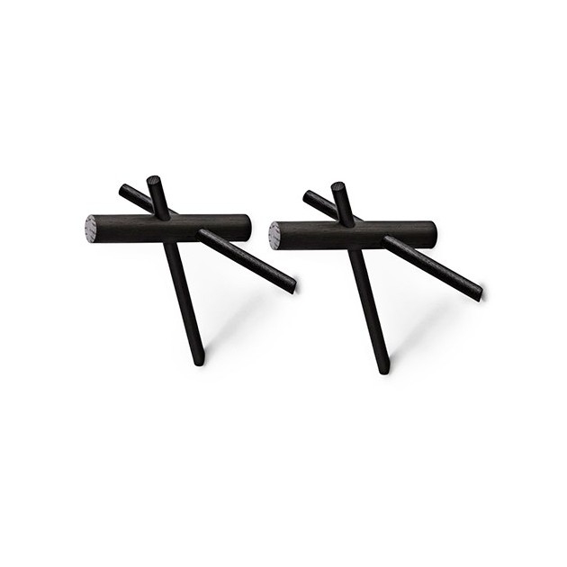 Normann Copenhagen Black Sticks Coat Rack Hooks