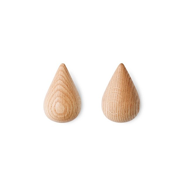 Normann Copenhagen Small Natural Oak Dropit Hooks