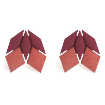 maison-203-3d-printed-rose-gold-and-burgundy-no-1-metallic-bicolour-penrose-earrings