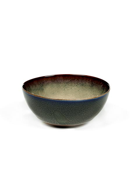 Serax 10.8 x 5cm Misty Grey and Dark Blue Bowl