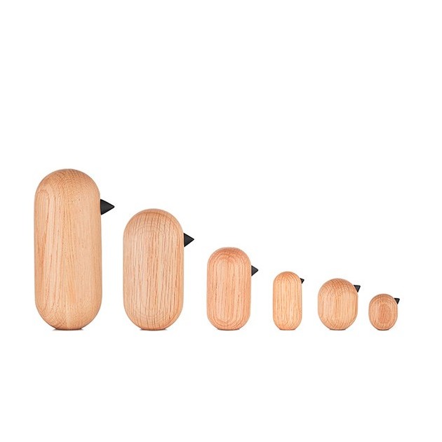 Normann Copenhagen Set of 6 Oak Little Birds