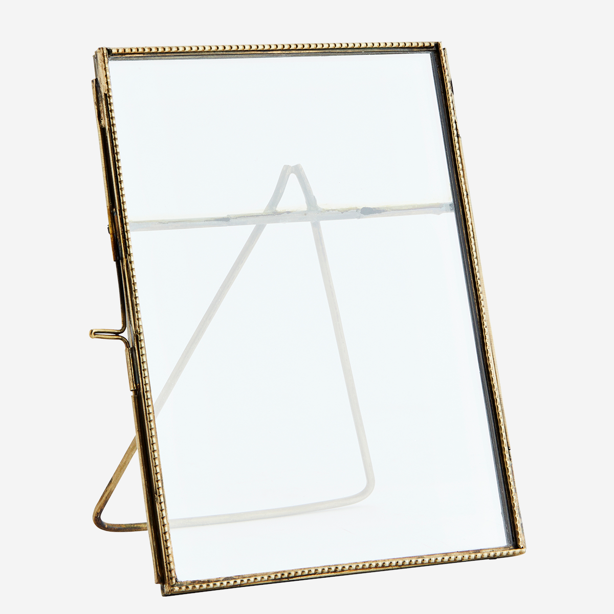 Madam Stoltz Large Ant Brass Standing Photo Frame