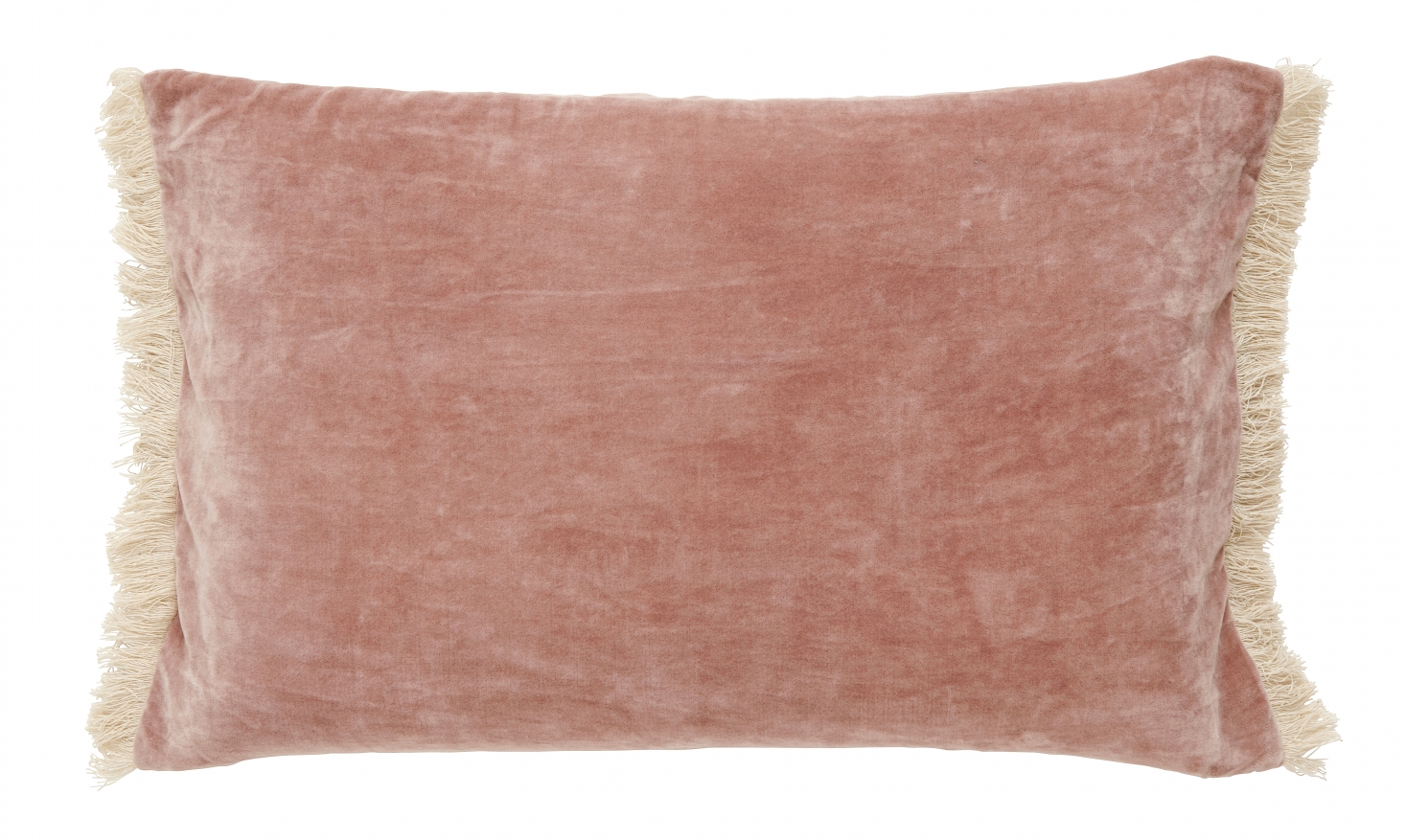 Nordal Dusty Rose Cushion Cover with Fringes