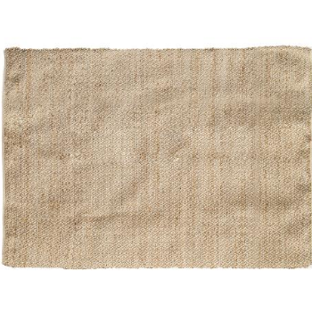 Villa Collection  Rectangular carpet 180x120cm made of jute (70%) and cotton (30%) in natural colour.