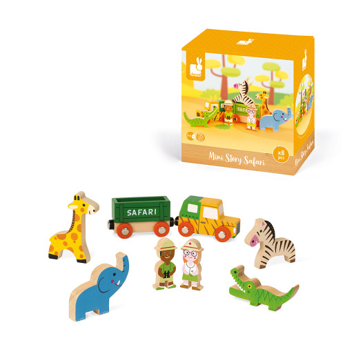 Janod Wood Safari Mini Story Toy