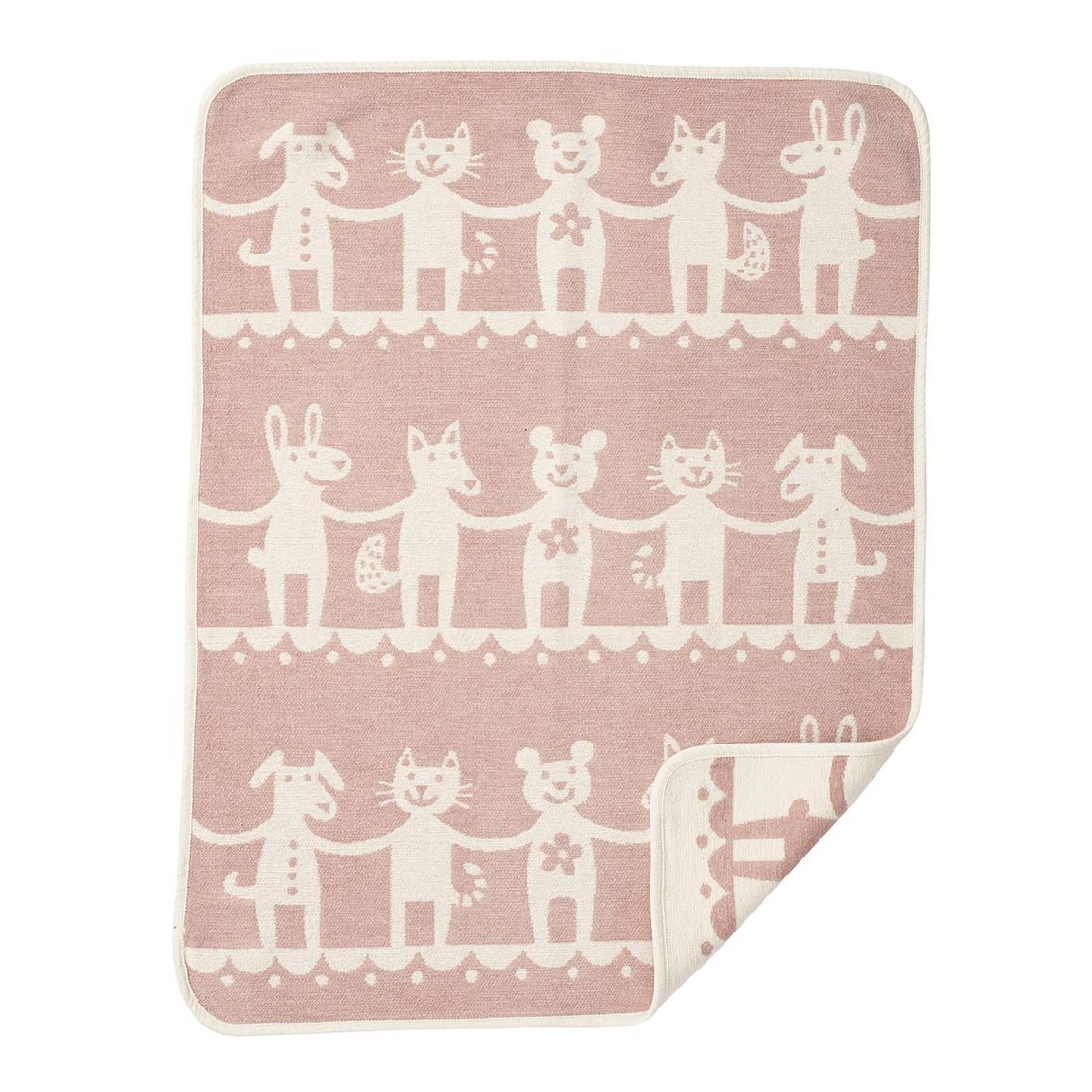 Klippan Yllefabrik Pink Felt Dance Baby Blanket