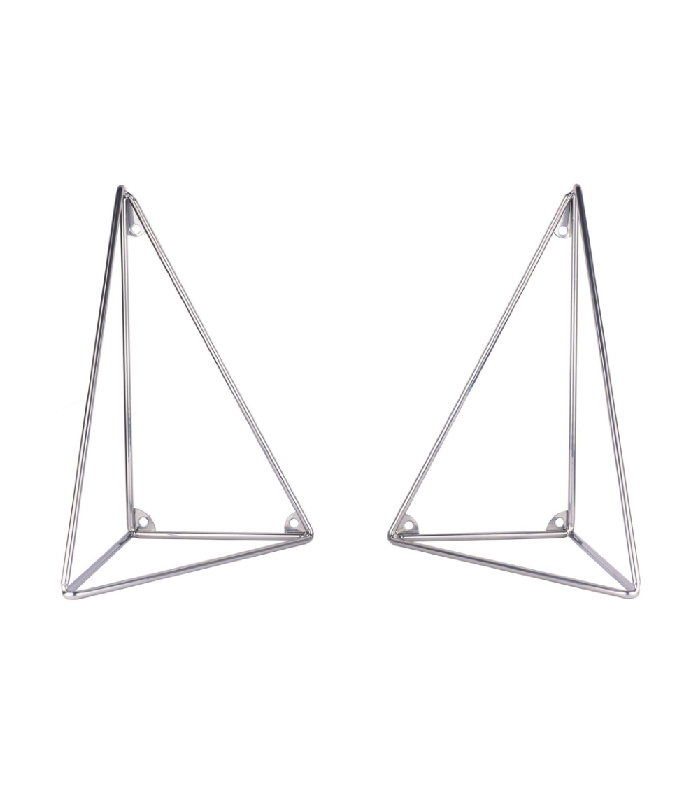 Maze Set of 2 Chrome Pythagoras Shelf Bracket