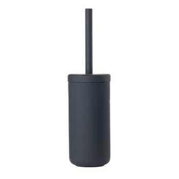 Zone Denmark Bathroom brush made of super soft stoneware in black h38,7Xdiameter 10 cm.