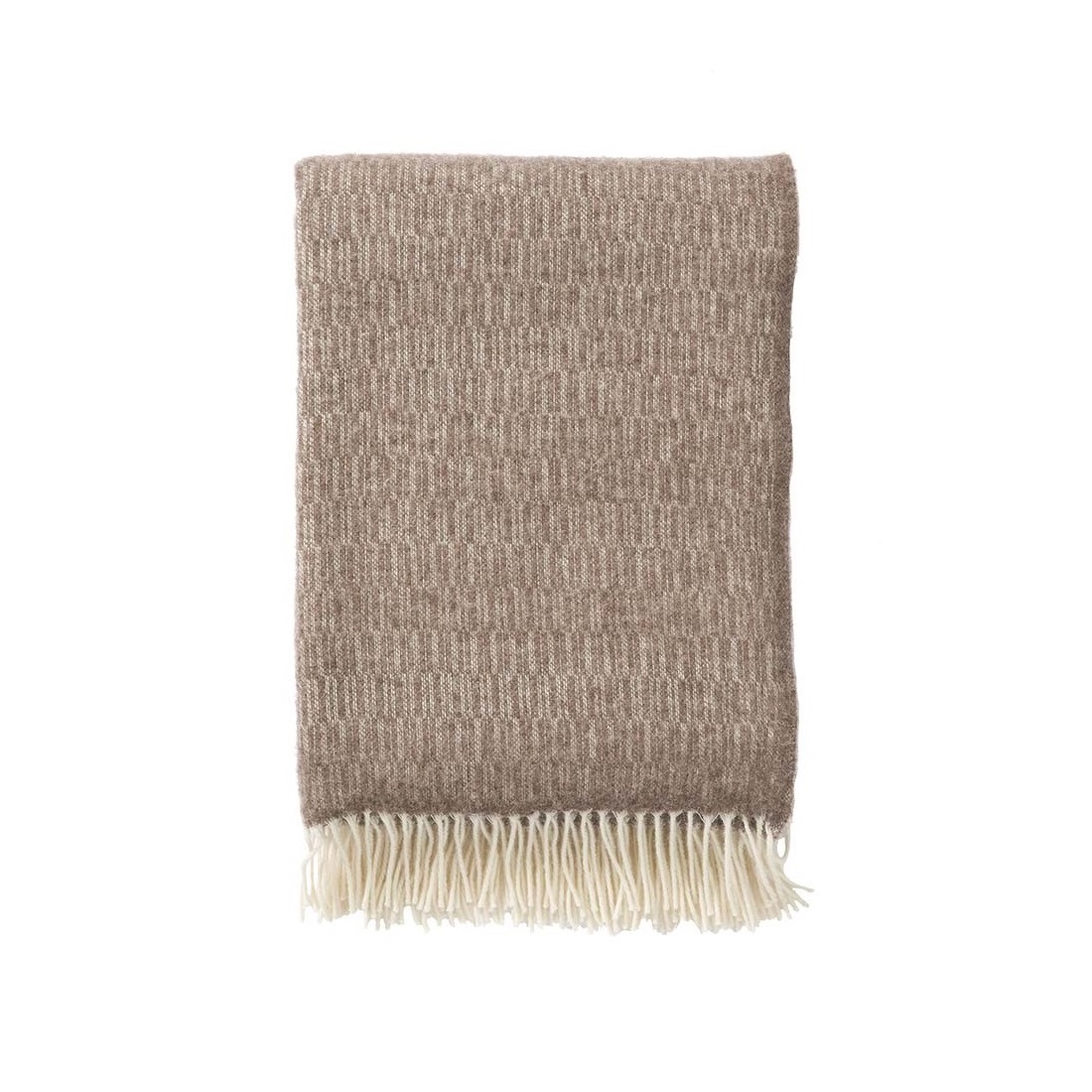 Klippan Yllefabrik Brown Premium Wool Manhattan Blanket