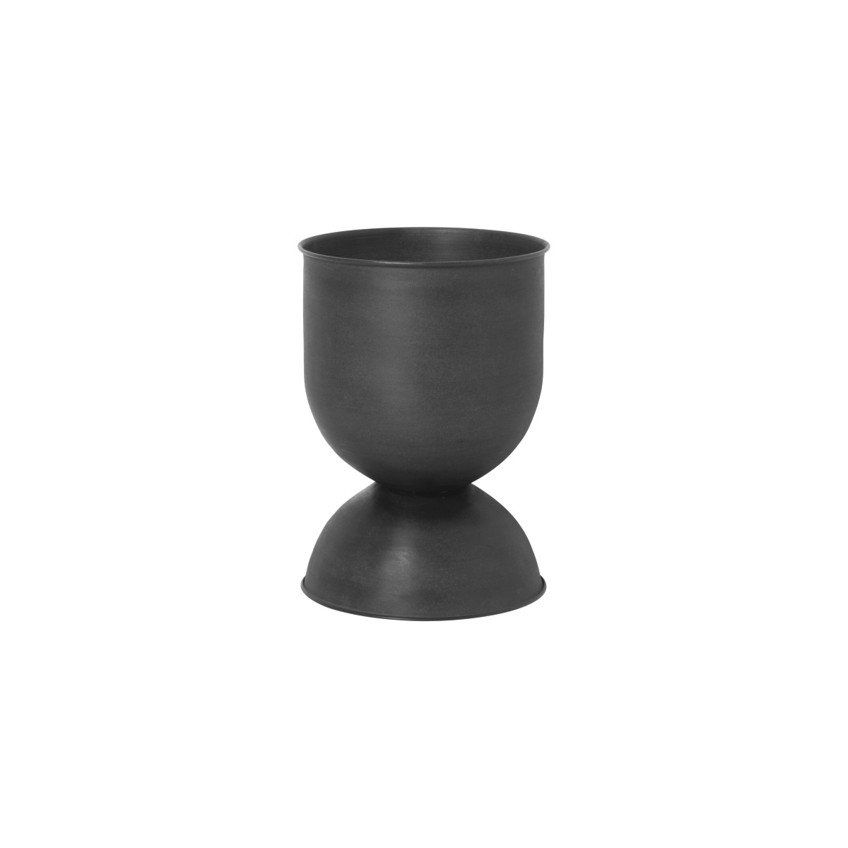 Ferm Living Medium Black Hourglass Outdoor Pot