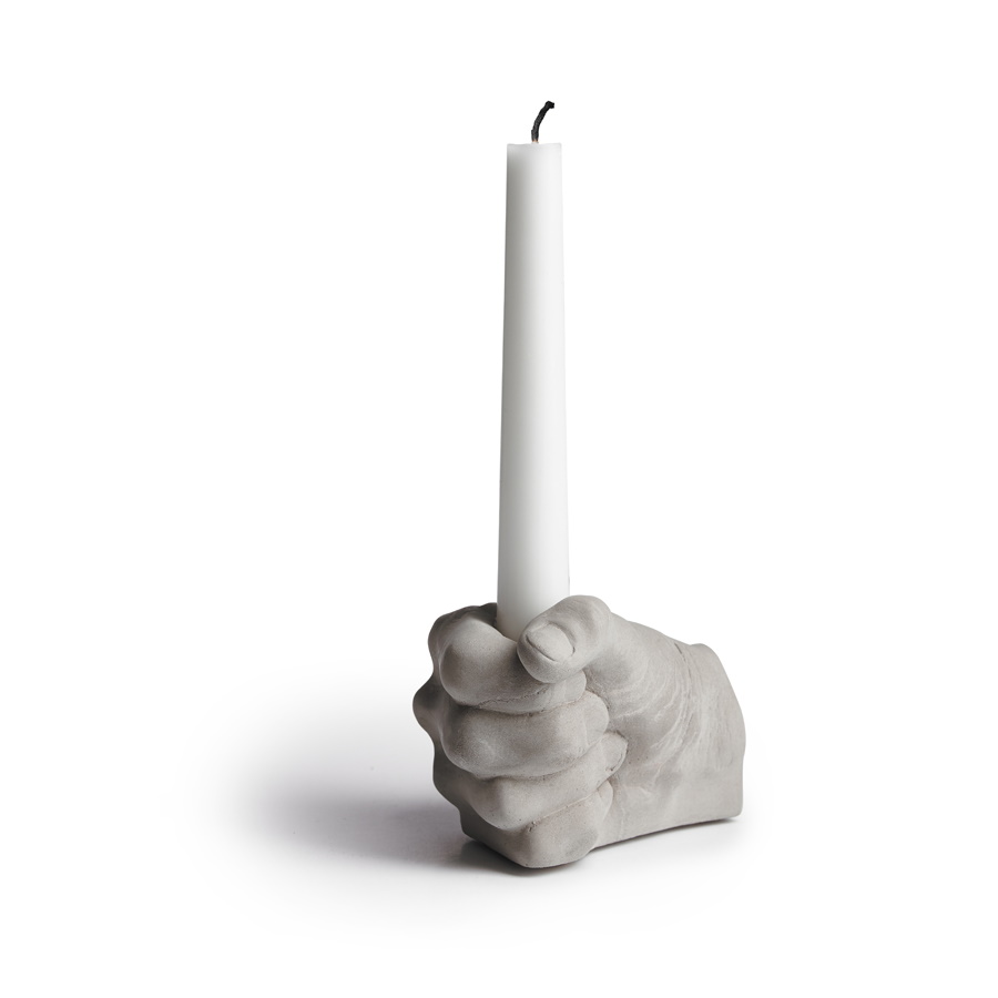 Tove Adman Hand Take Care Concrete Candle Holder