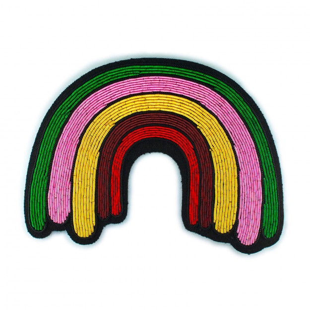 Macon & Lesquoy Multicolour Maxi Rainbow Brooch