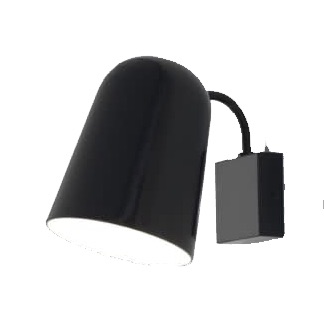 Aromas Del Campo Wall lamp Ø18 x 24 cm. in matt black metal with inclined shade.  