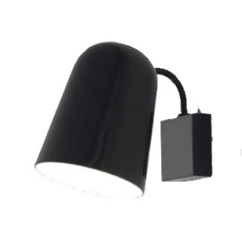 aromas-del-campo-wall-lamp-o18-x-24-cm-in-matt-black-metal-with-inclined-shade