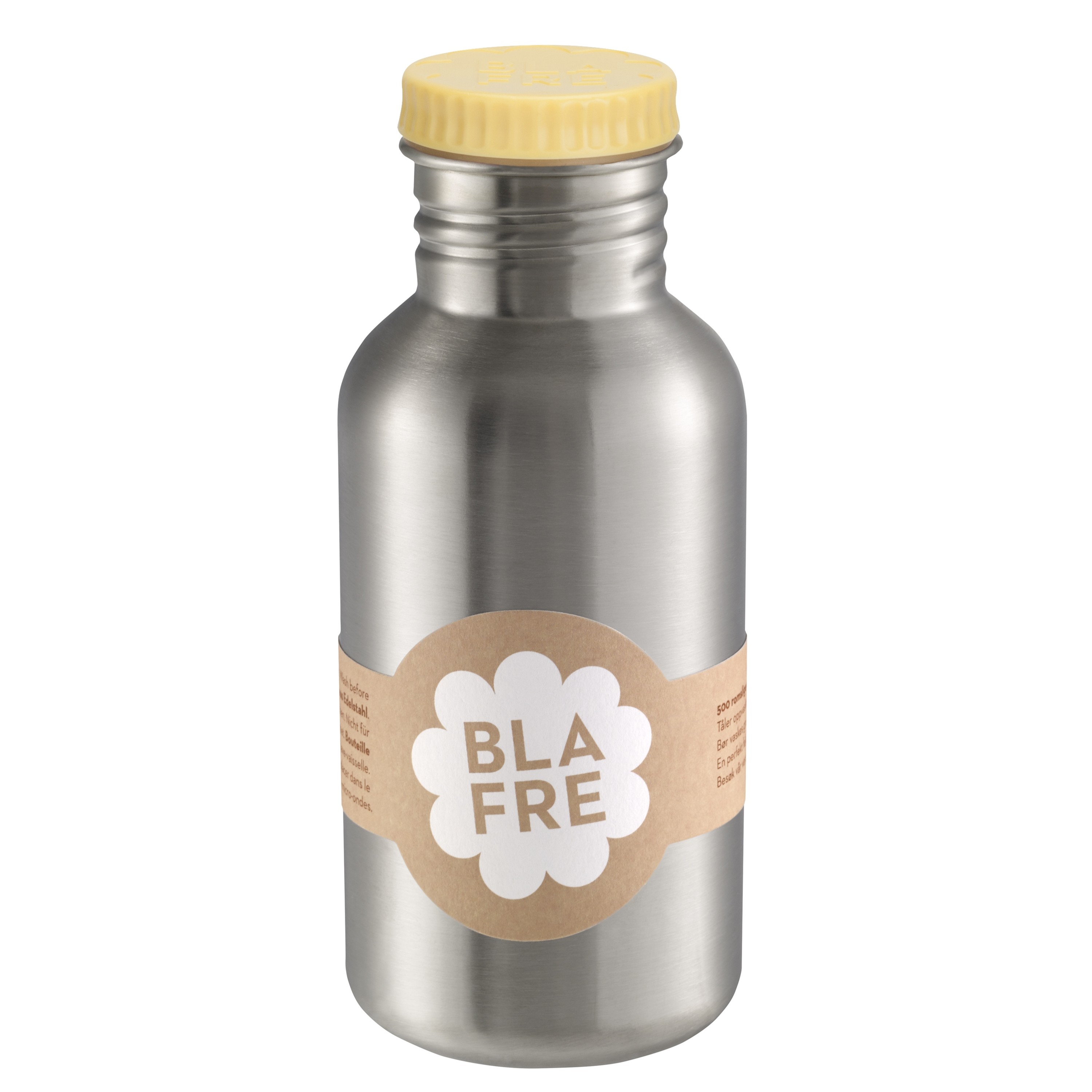 BLAFRE 500ml Light Yellow Stainless Steel Bottle