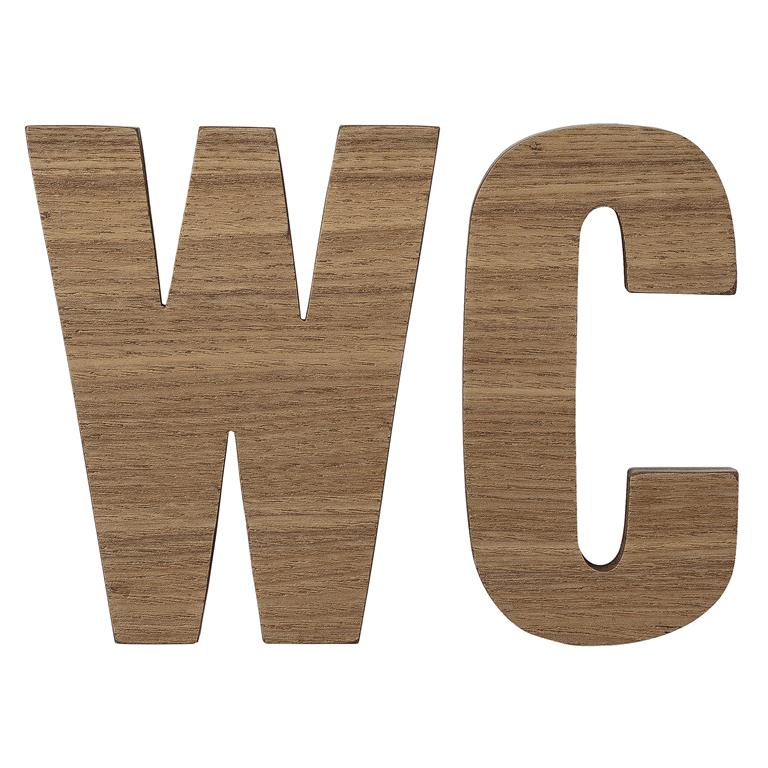 Bloomingville Wooden Letters WC