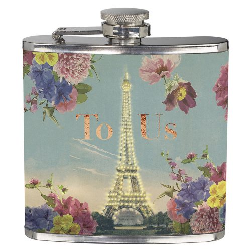 Wild & Wolf  Steel Paris Design Hip Flask