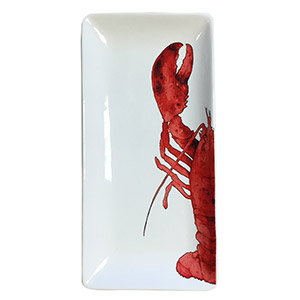 BySphere White Ceramic Tray with Half Lobster - Set 2