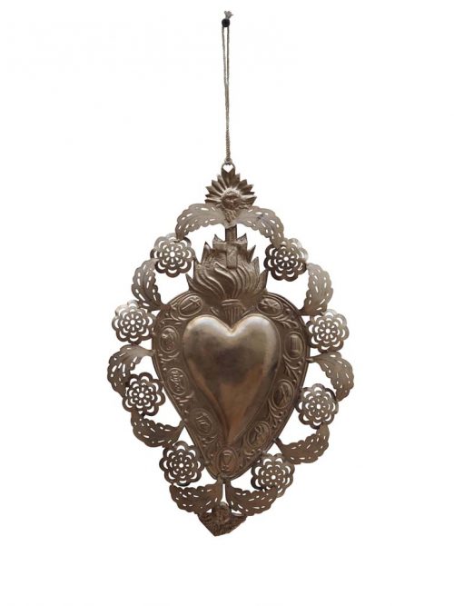 Chehoma Silver Metal Ex-Vote Heart