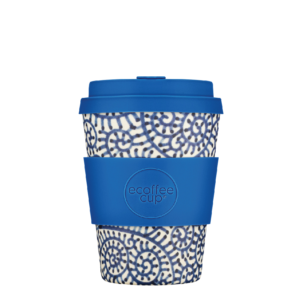 Ecoffee Cup Blue and White Cup Setsuko 350 ml