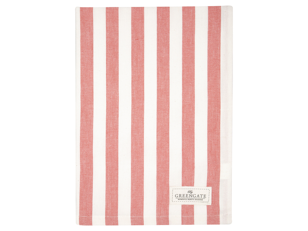 Green Gate Cotton Tea Towel Rigmor Coral