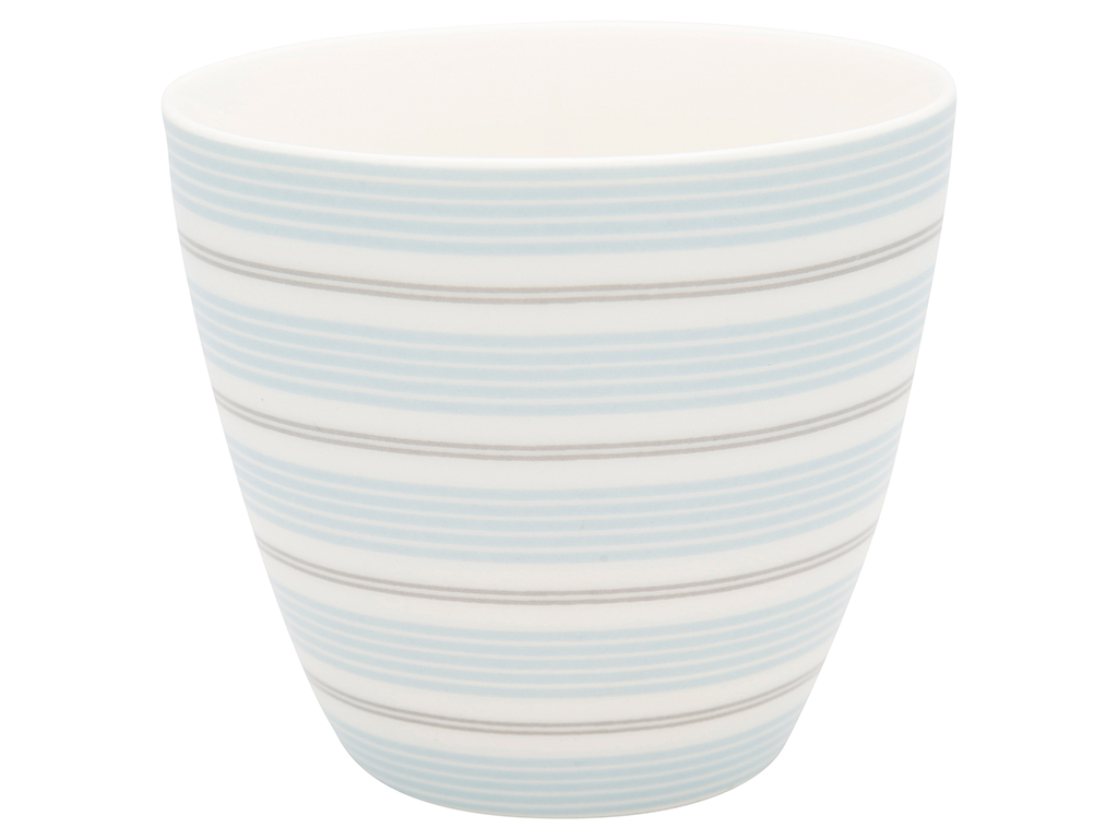 Green Gate Stoneware Latte Cup Tova Pale Blue