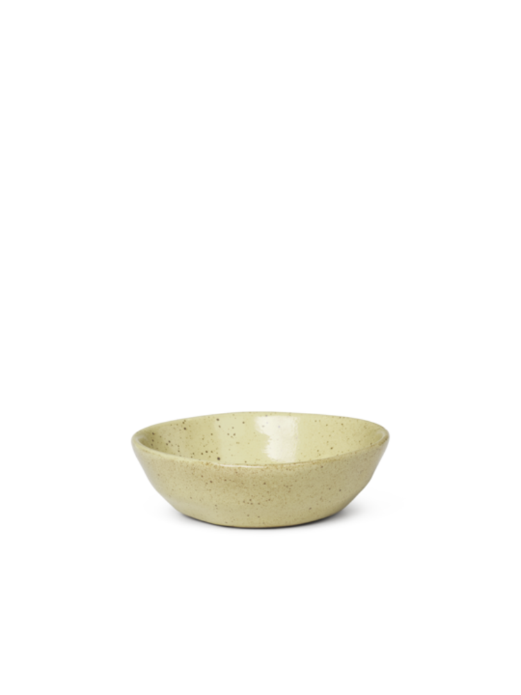 Ferm Living Flow Bowl Small Yellow Speckle