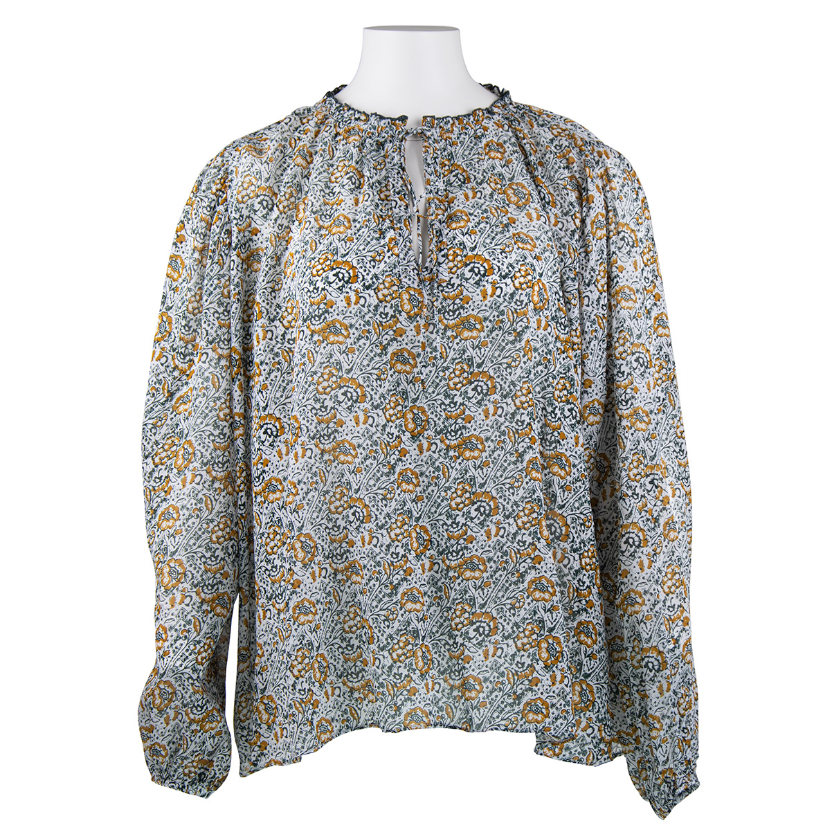 Charlie Joe Kamal Blouse - Multi and Batik Print 