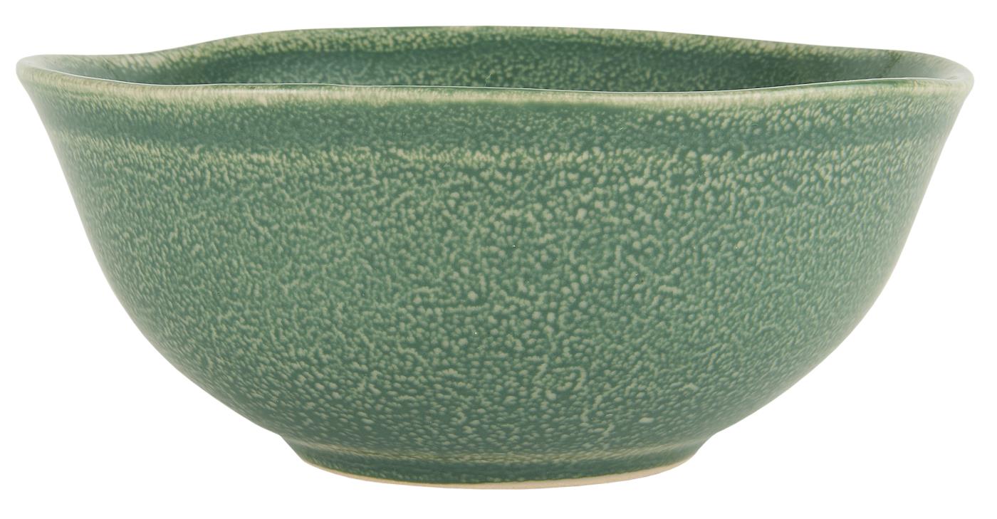 Ib Laursen Green Stoneware Dunes Cereal Bowl