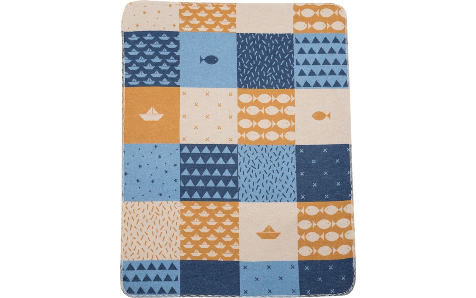 David Fussenegger Maritim Patch Juwel Baby Blanket