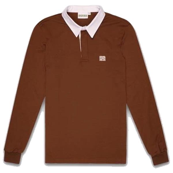 Hikerdelic Fellow Rugby Shirt Camel Brown