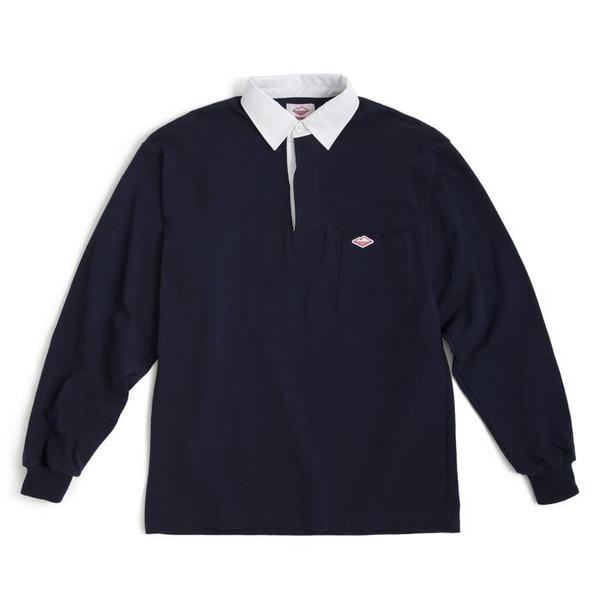 Battenwear Navy Pocket Rugby Shirt 6 Oz Jersey