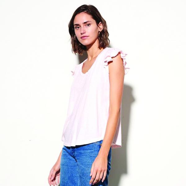 sundry-ruffle-sleeve-t-shirt-pink