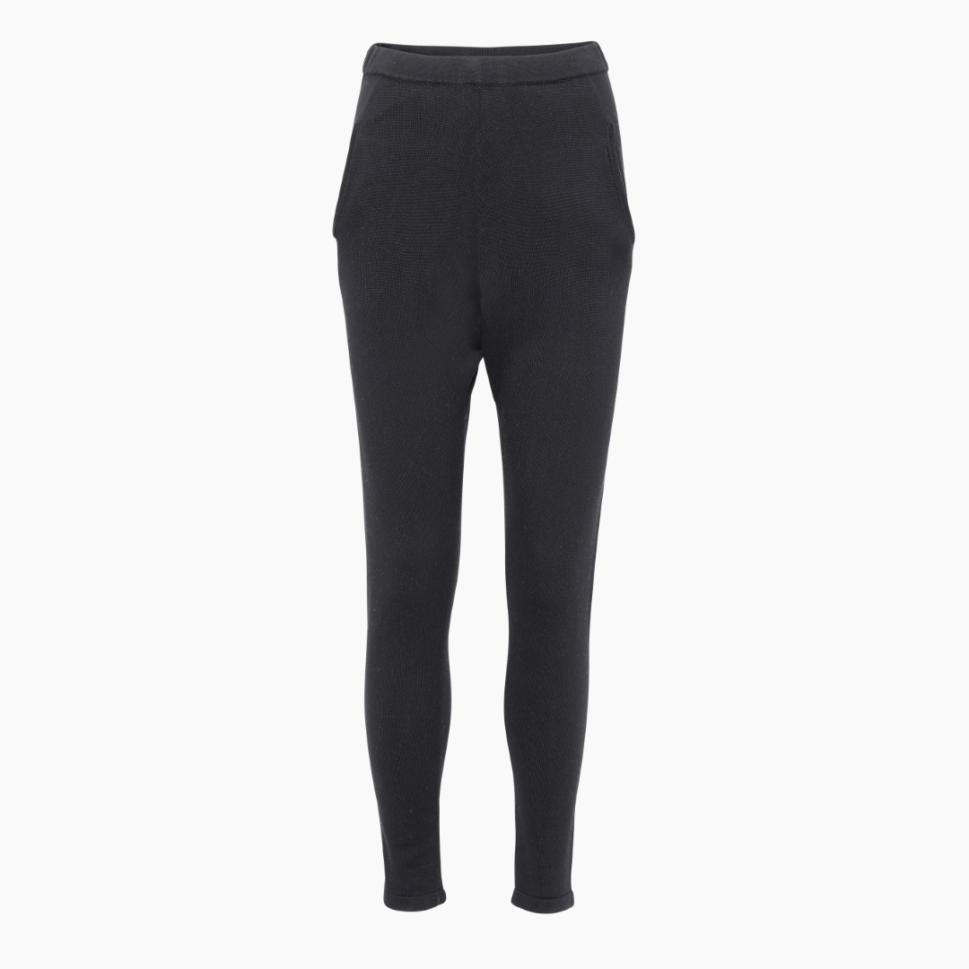 Oh Simple Black Silk Cashmere Pants