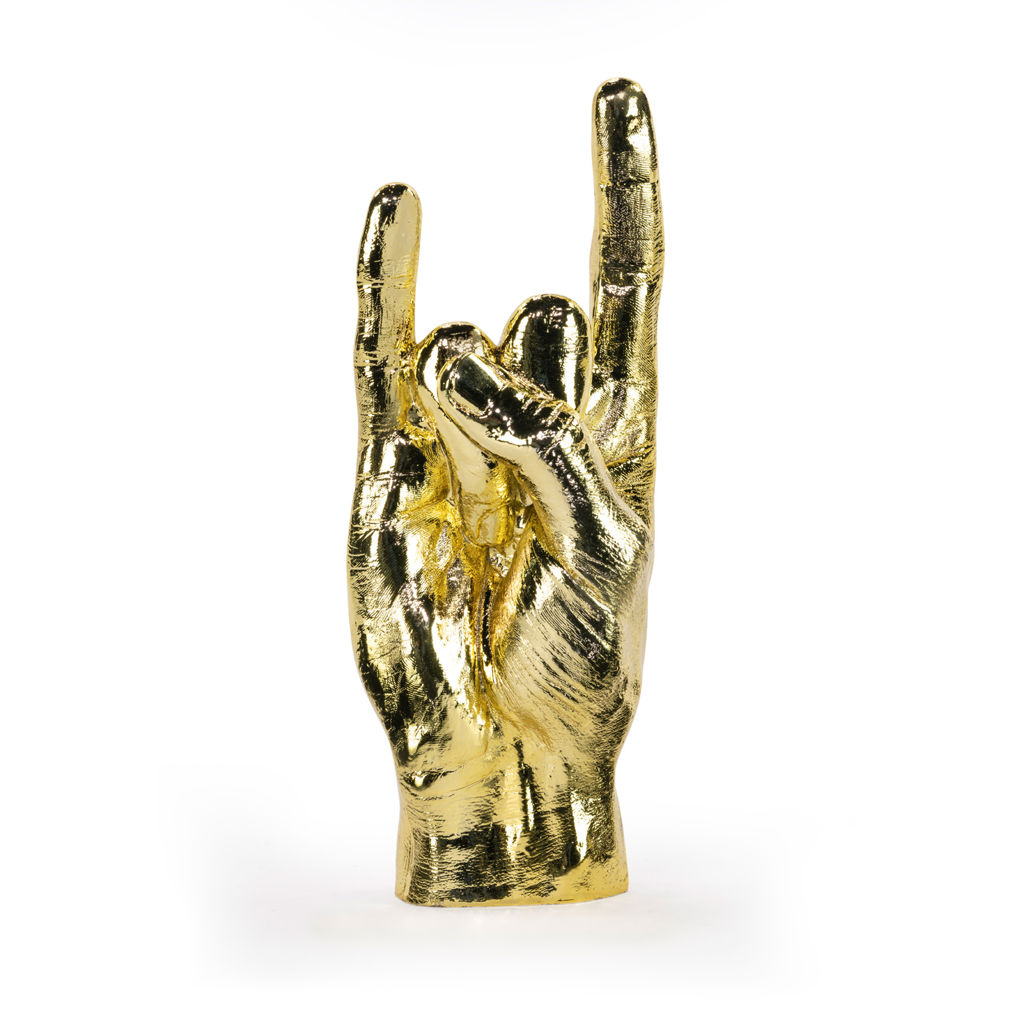 Bitten Design 'Rock On' Gold Hand Sculpture / Jewellery Holder