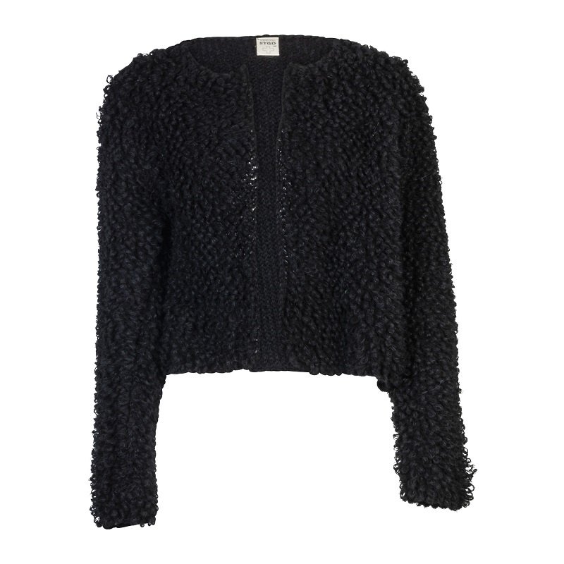 Stapelgoed Black Wooly Cardigan Tita