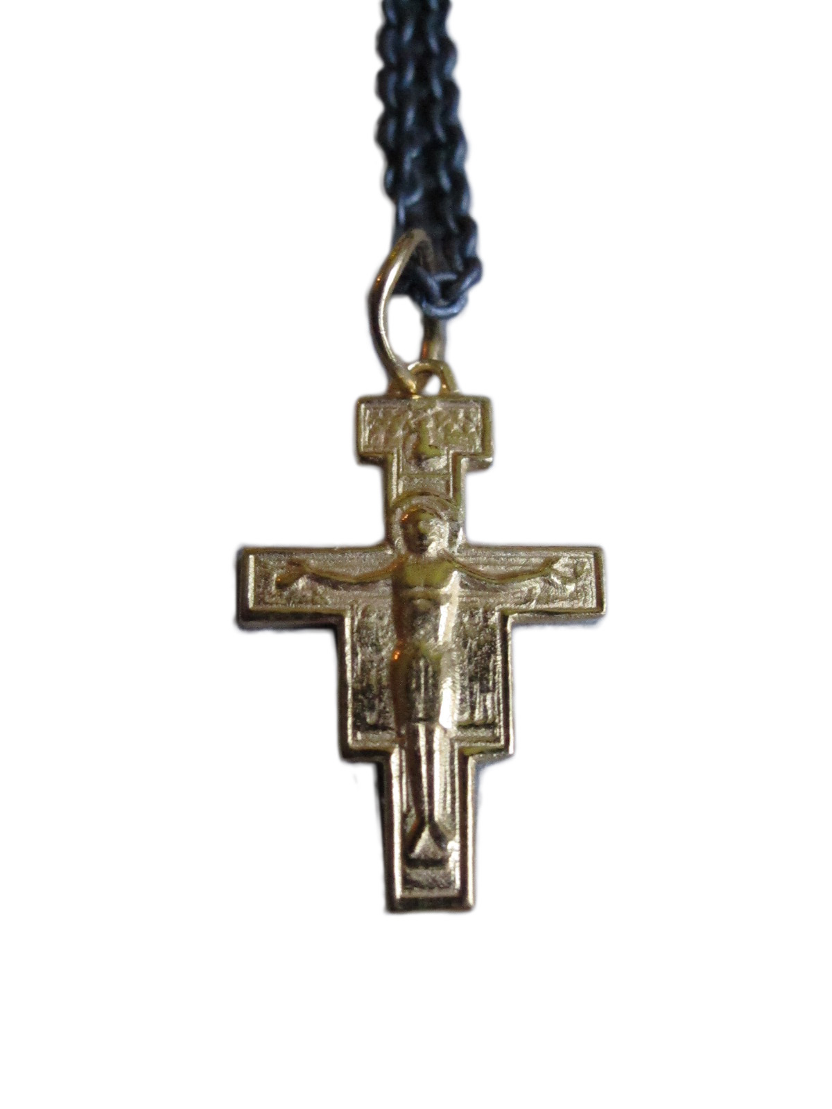 Window Dressing The Soul Gold Plated 925 Silver Cross With Jesus Necklace