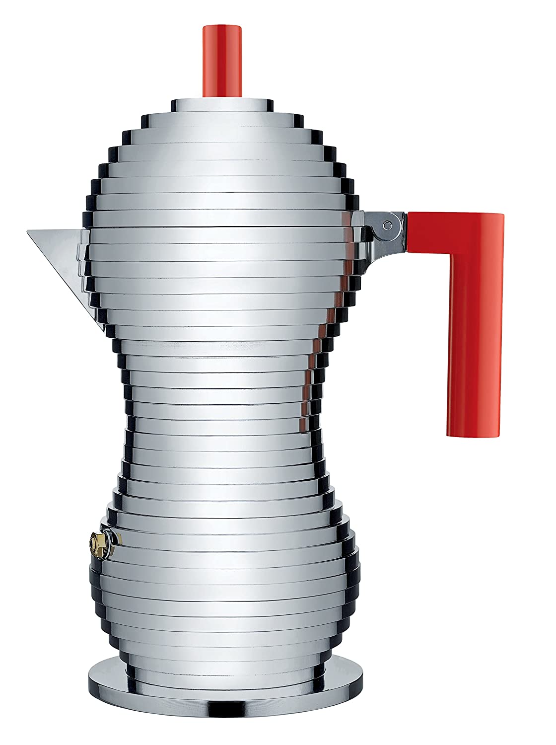 Alessi 6 Cup Red Pulcina Espresso Coffee Maker