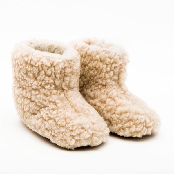 Travelling Basket Natural Pink Child Mountain Slipper Boots