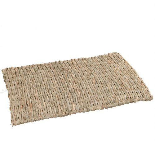 J-Line Natural straw mat and tablecloth - Set 2 units
