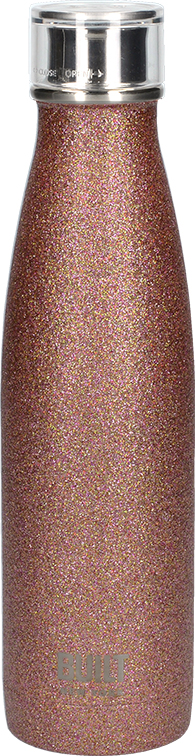 Built New York 500ml Glitter Stainless Steel Double Walled Water Bottle