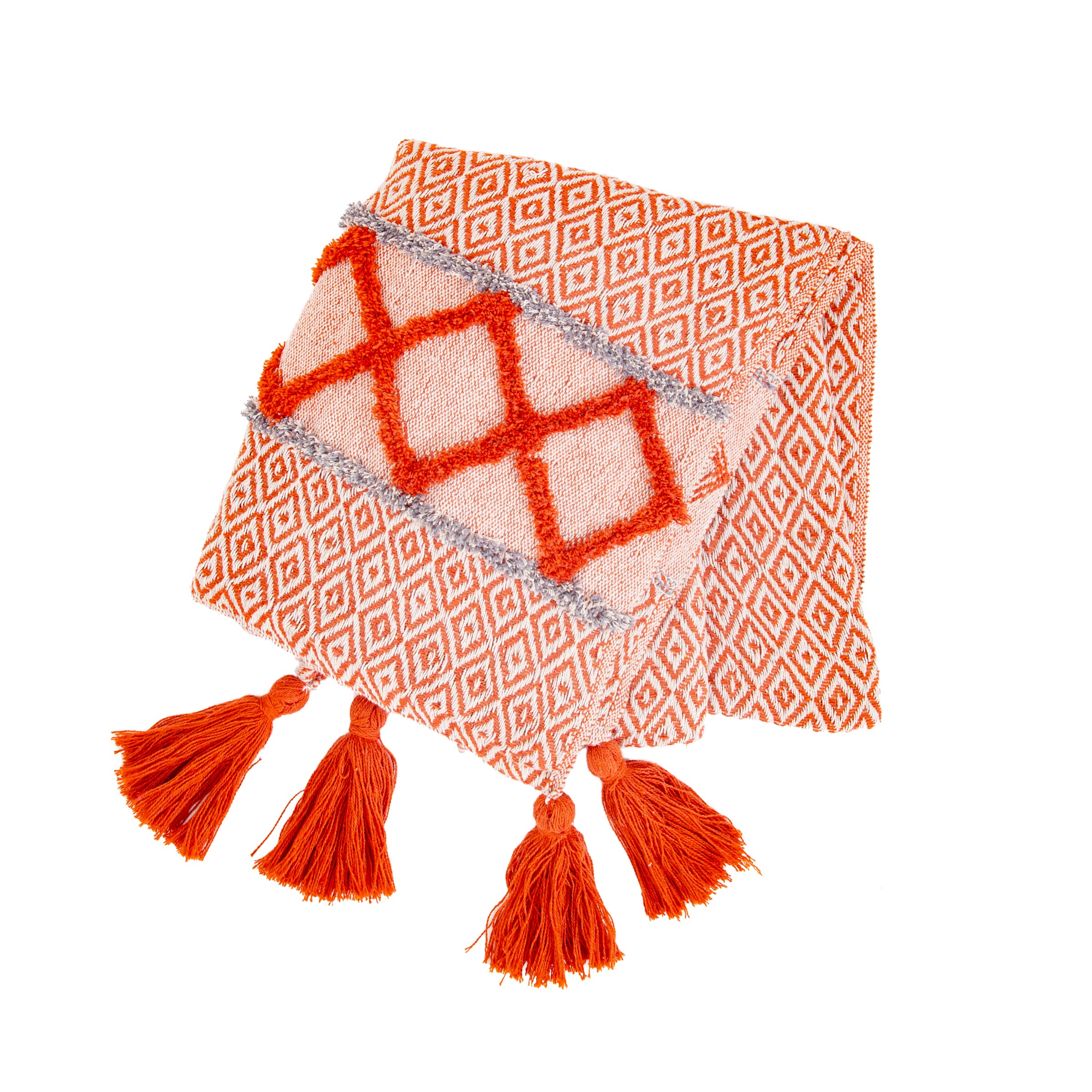 Sass & Belle  Orange Blanket Throw