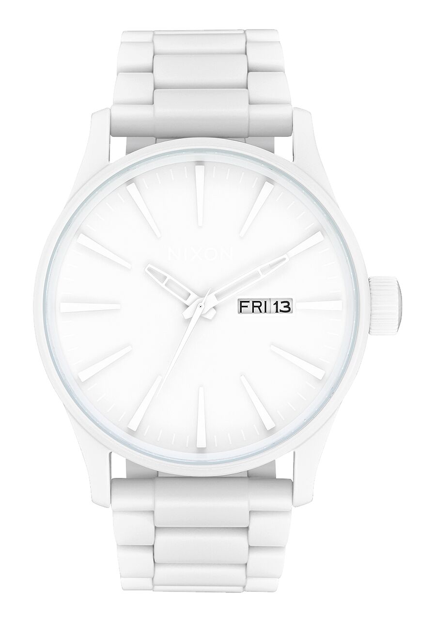 Nixon All White Sentry Watch