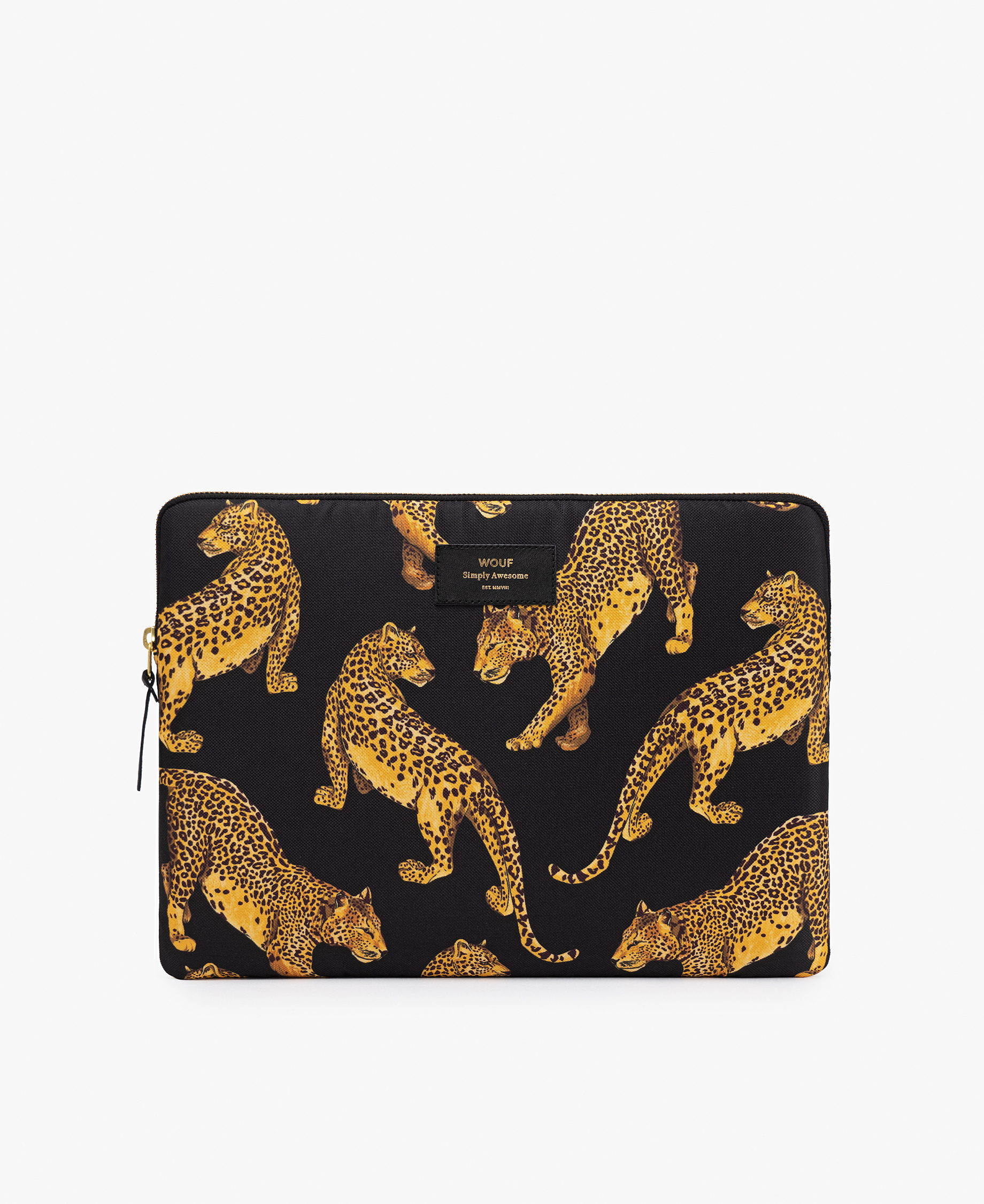 Leopard laptop shop sleeve