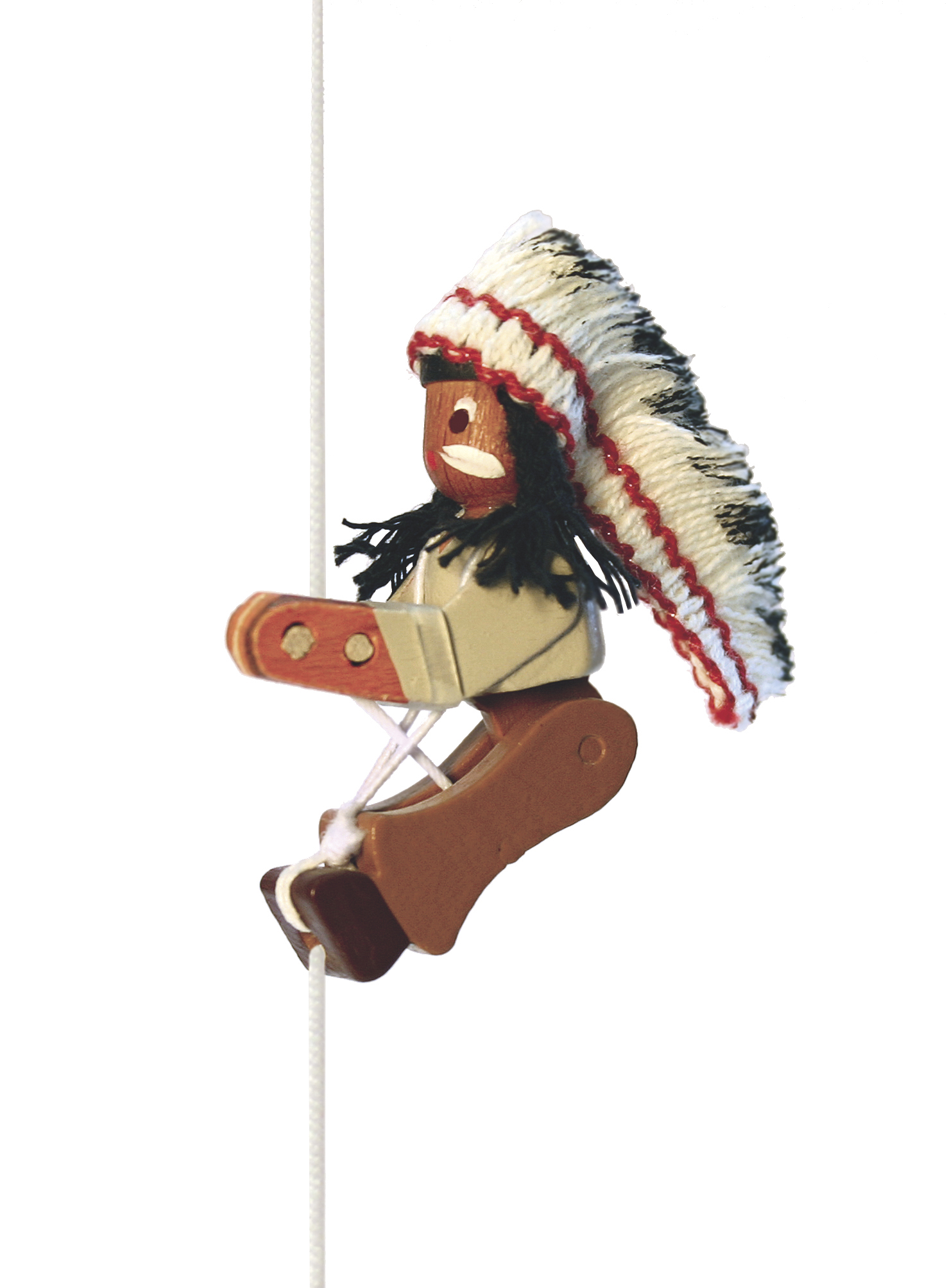 Bass & Bass Wooden Indian Climber Toy from Yesterday