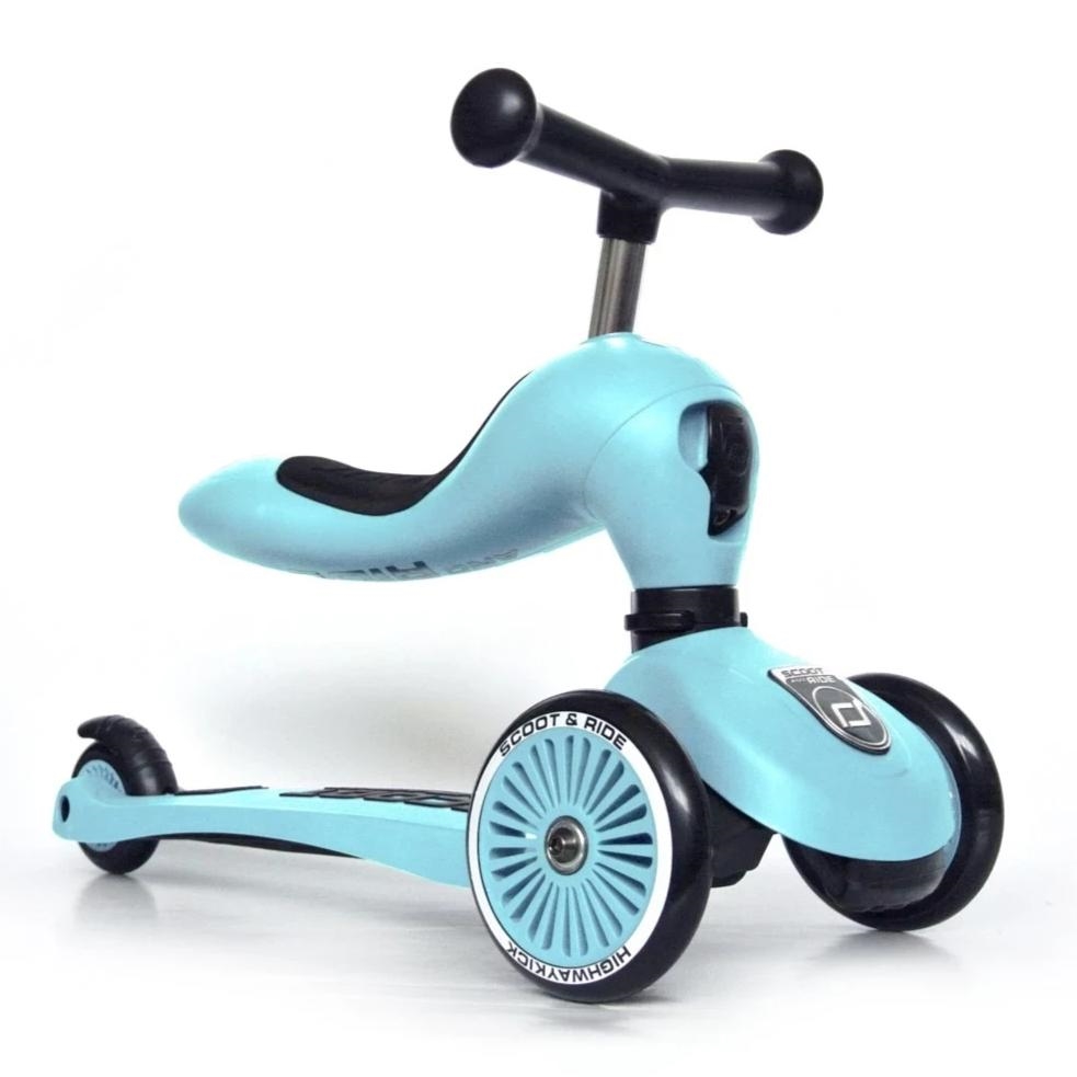 Scoot & Ride 2 in 1 Blue Highway Kick Scooter