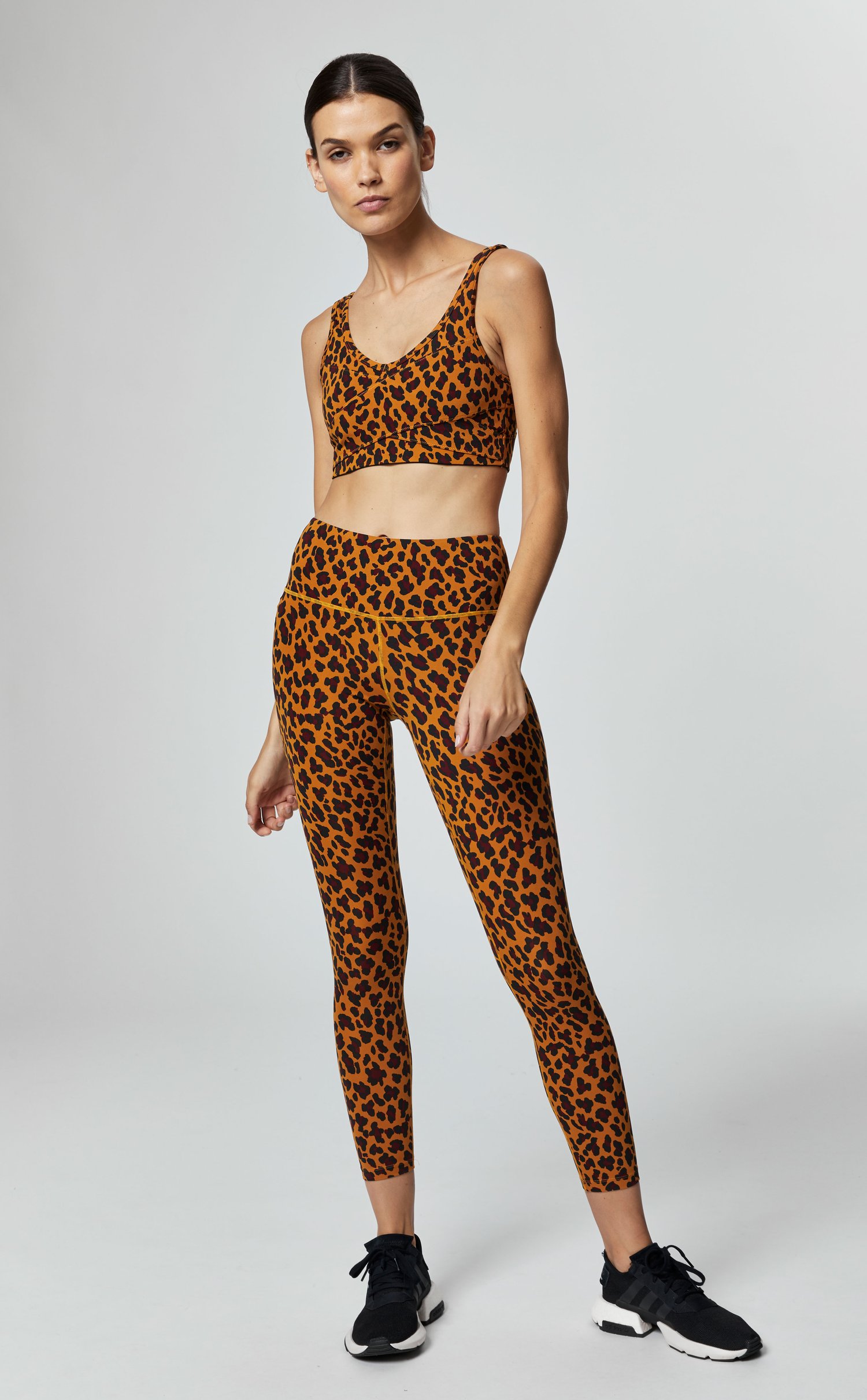 Varley Century Legging in Yellow Cheetah